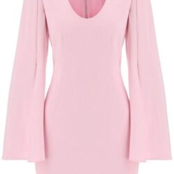 Roland Mouret Mini Dress With Cape Sleeves