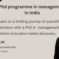 Phd programme in management in india