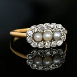Diamond and Pearl Antique Jewelry