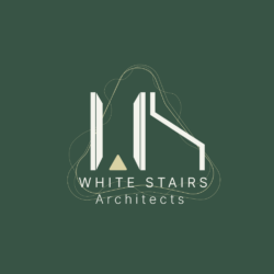 White stairs logo