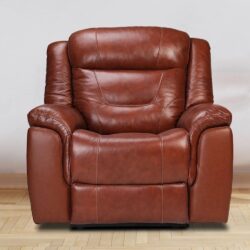 Joy Half Leather Recliner Chair